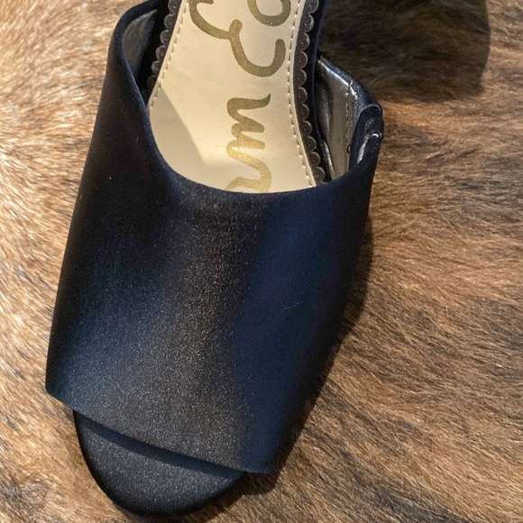 Sam Edelman Odele Satin Block Heel Sandal Sz 8 - Picture 4 of 8